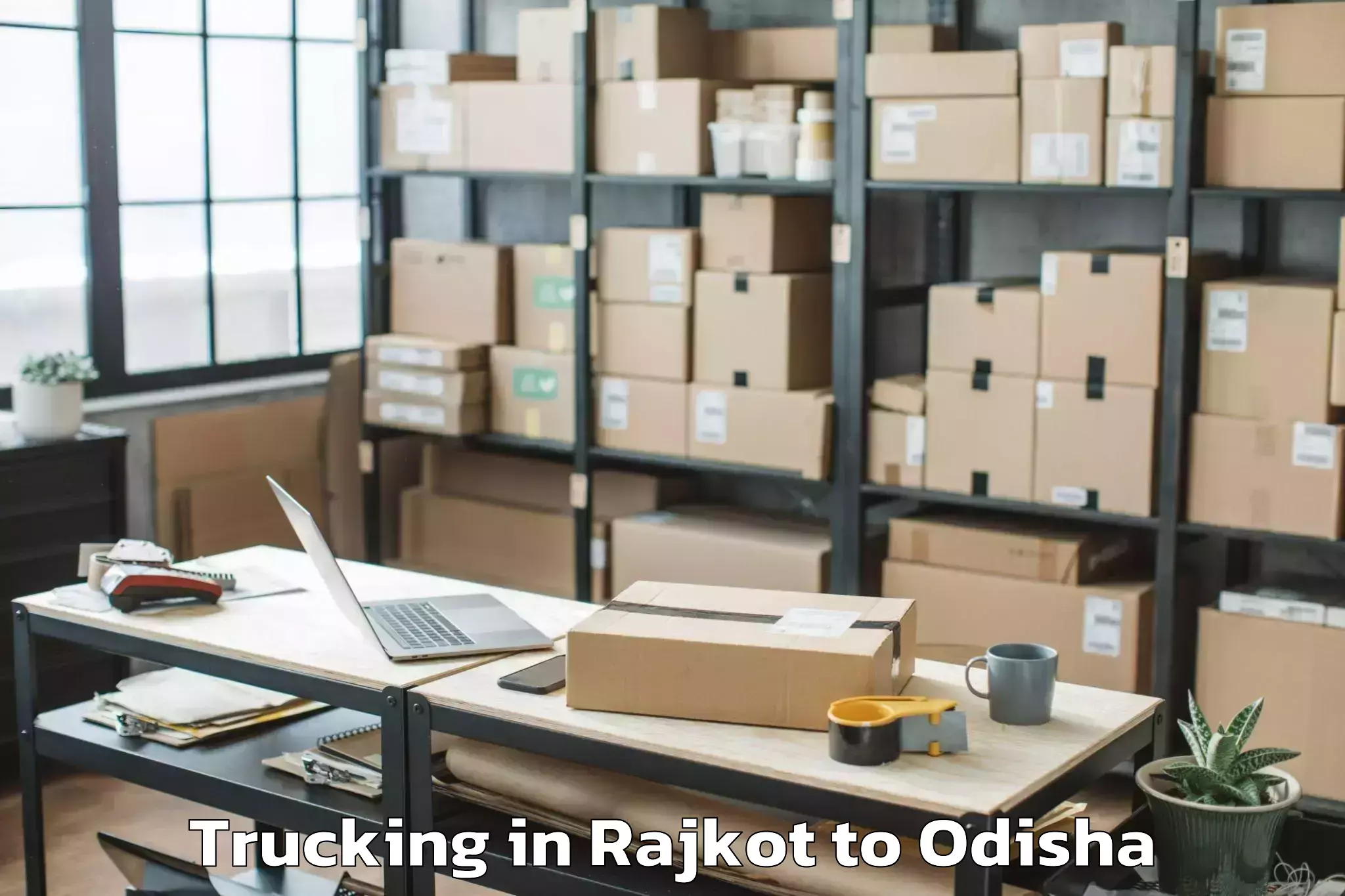 Top Rajkot to Bolani Trucking Available